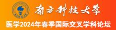 插骚逼逼综合网南方科技大学医学2024年春季国际交叉学科论坛